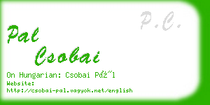 pal csobai business card